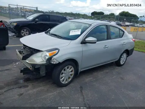 2018 Nissan Versa 1.6 Sv VIN 3N1CN7AP5JL859434 фото 3