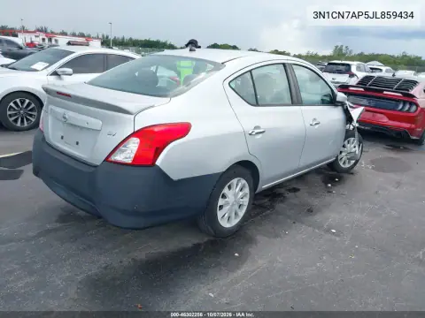 2018 Nissan Versa 1.6 Sv VIN 3N1CN7AP5JL859434 фото 5