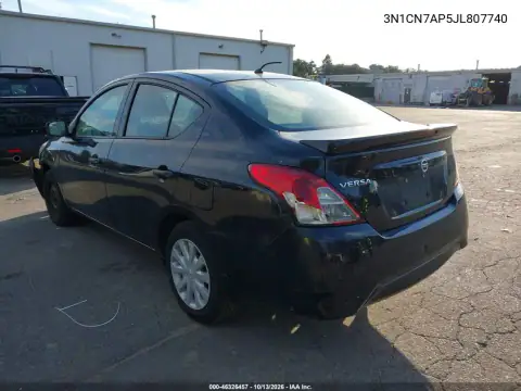 2018 Nissan Versa 1.6 S+ VIN 3N1CN7AP5JL807740 фото 4