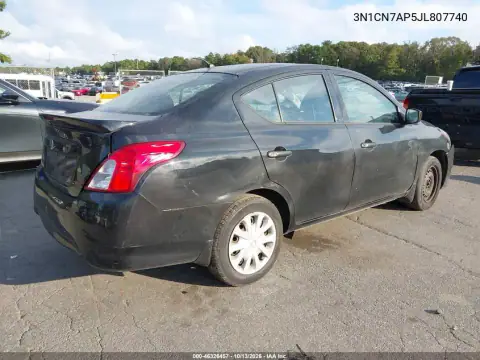 2018 Nissan Versa 1.6 S+ VIN 3N1CN7AP5JL807740 фото 5