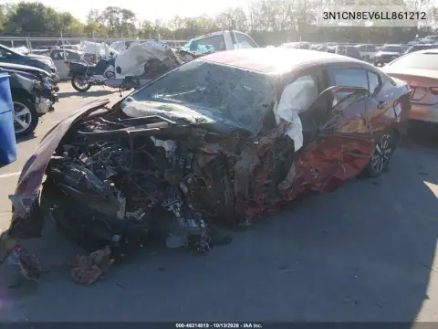 3N1CN8EV6LL861212 — 2020 Nissan Versa, фото 2 с аукциона IAAI, Повреждения со всех сторон