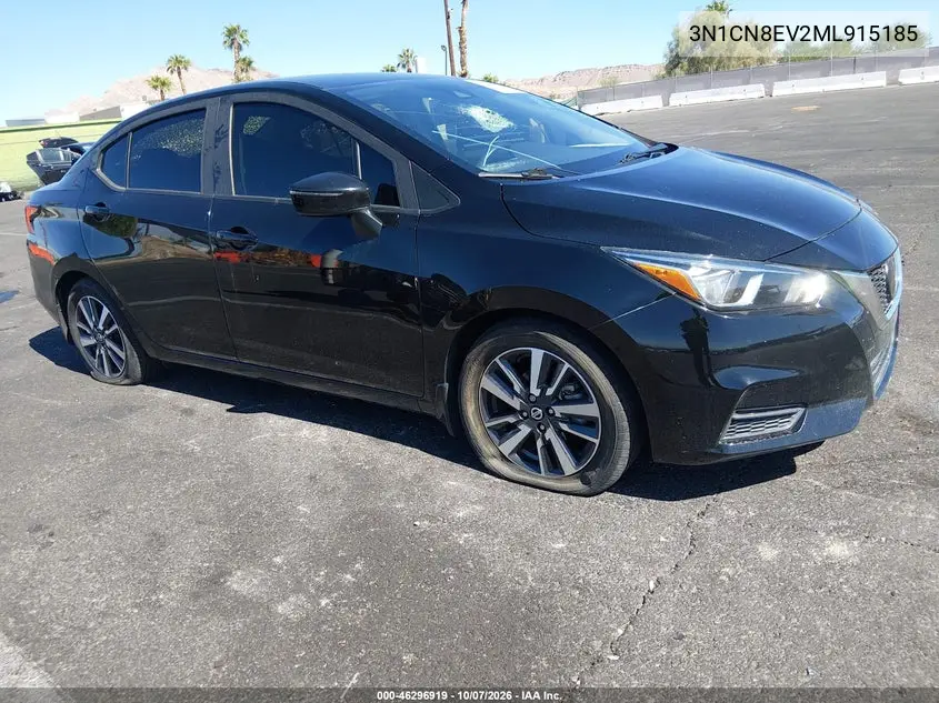 2021 Nissan Versa Sv Xtronic Cvt VIN 3N1CN8EV2ML915185 фото 2