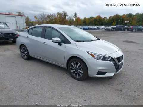 3N1CN8EV1ML833965 — 2021 Nissan Versa, фото 2 с аукциона IAAI, Левый бок
