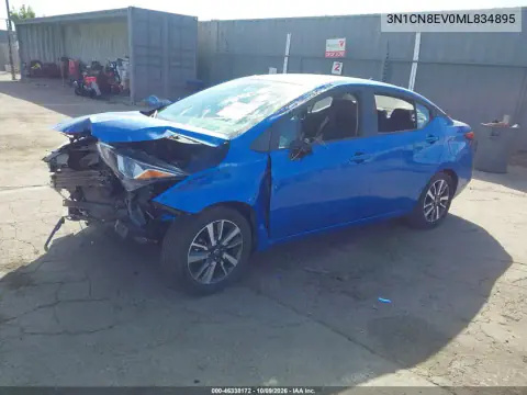 2021 Nissan Versa Sv Xtronic Cvt VIN 3N1CN8EV0ML834895 фото 2