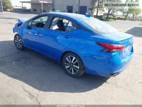 2021 Nissan Versa Sv Xtronic Cvt VIN 3N1CN8EV0ML834895 фото 3