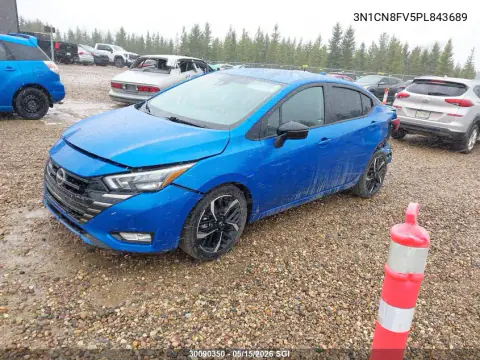 2023 Nissan Versa Sr VIN 3N1CN8FV5PL843689 фото 3