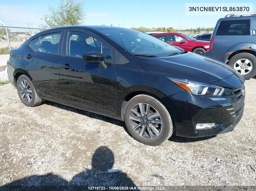 2025 Nissan Versa Sv VIN 3N1CN8EV1SL863870 фото 2