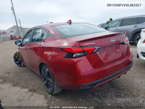 2025 Nissan Versa Sr VIN 3N1CN8FVXSL862327 фото 4