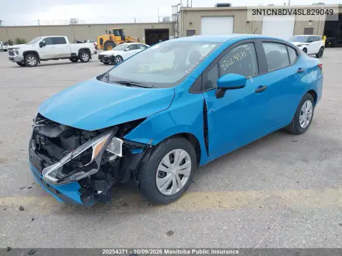 2025 Nissan Versa 1.6 S VIN 3N1CN8DV4SL829049 фото 3