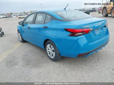 2025 Nissan Versa 1.6 S VIN 3N1CN8DV4SL829049 фото 4