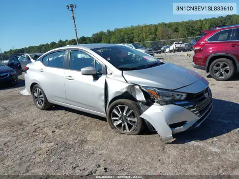 3N1CN8EV1SL833610 — 2025 Nissan Versa, Передняя часть, фото до ремонта