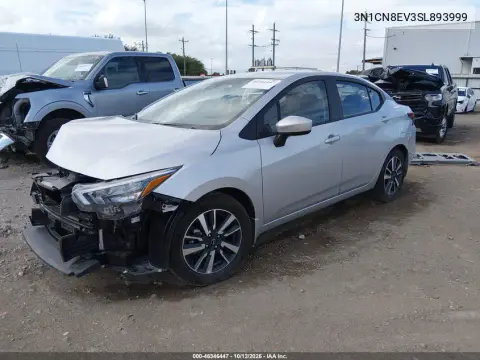 2025 Nissan Versa 1.6 Sv VIN 3N1CN8EV3SL893999 фото 3