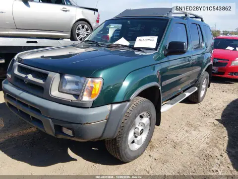 2001 Nissan Xterra Se VIN 5N1ED28Y01C543862 фото 3