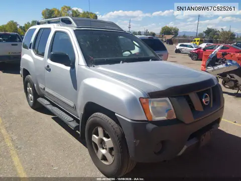 2007 Nissan Xterra S VIN 5N1AN08W67C525261 фото 2