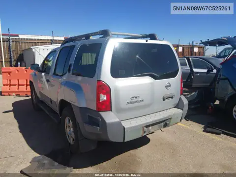 2007 Nissan Xterra S VIN 5N1AN08W67C525261 фото 4