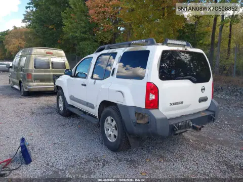 2007 Nissan Xterra Off Road VIN 5N1AN08WX7C508852 фото 4