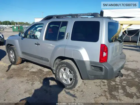 2007 Nissan Xterra S VIN 5N1AN08U17C500735 фото 4