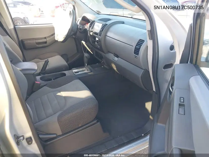2007 Nissan Xterra S VIN 5N1AN08U17C500735 фото 6