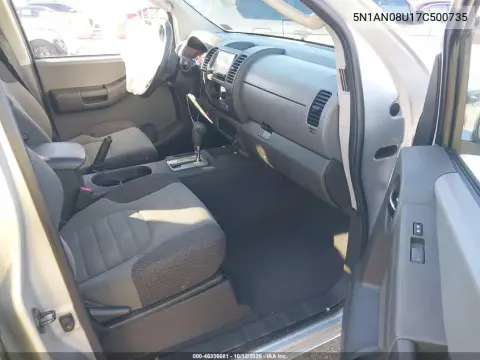 5N1AN08U17C500735 — 2007 Nissan Xterra, Передняя часть, фото до ремонта