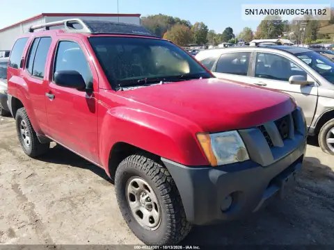 5N1AN08W08C541182 — 2008 Nissan Xterra, Передняя часть, фото до ремонта