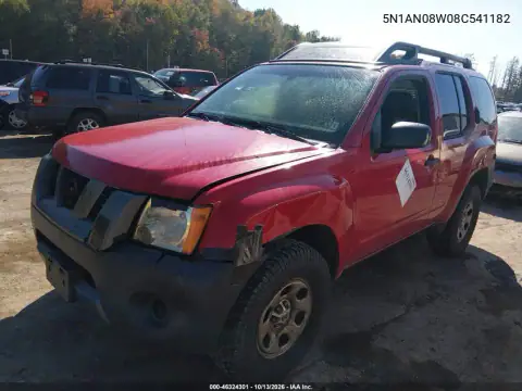 5N1AN08W08C541182 — 2008 Nissan Xterra, фото 3 с аукциона IAAI, Передняя часть