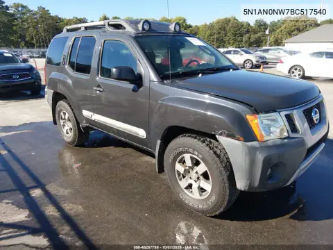 2011 Nissan Xterra Pro-4X VIN 5N1AN0NW7BC517540 фото 2