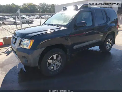 2011 Nissan Xterra Pro-4X VIN 5N1AN0NW7BC517540 фото 3