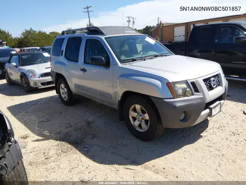 5N1AN0NW0BC501857 — 2011 Nissan Xterra, Естественный износ, фото до ремонта