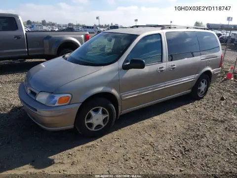 2000 Oldsmobile Silhouette Gls VIN 1GHDX03E2YD118747 фото 3