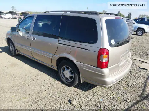2000 Oldsmobile Silhouette Gls VIN 1GHDX03E2YD118747 фото 4