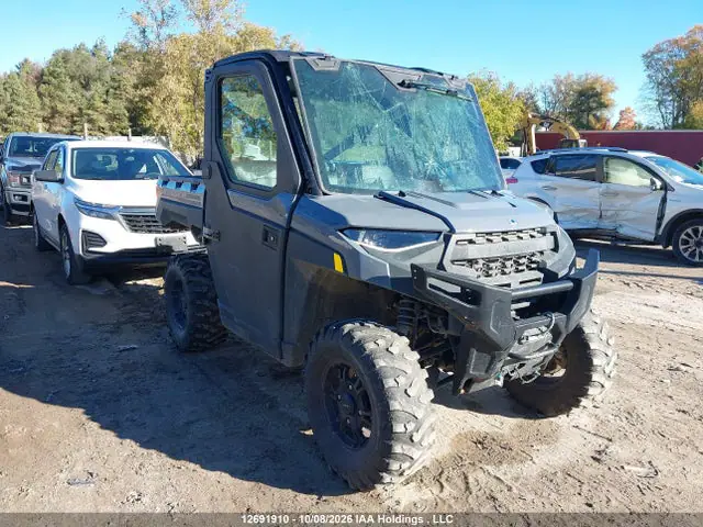 4XARR399XS8772680 — 2025 Polaris Ranger Xp 1000 Northstar Edition, Передняя часть (Front), фото до ремонта