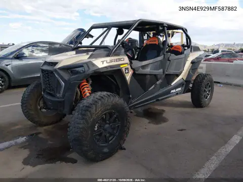 2021 Polaris Rzr Xp 4 Turbo VIN 3NSN4E929MF587882 фото 3