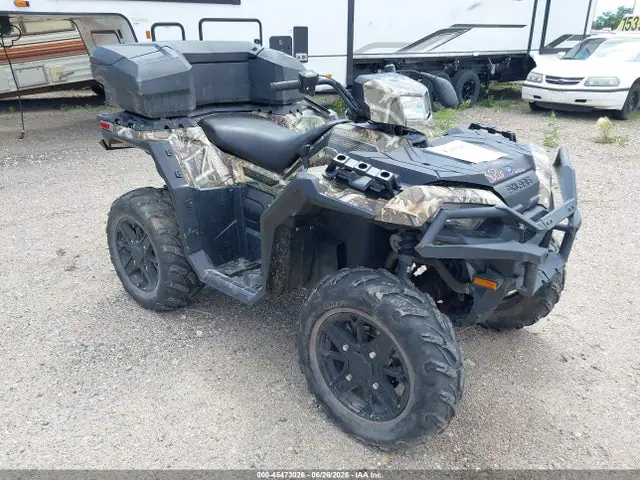 4XASXE858MB778808 — 2021 Polaris Sportsman 850 Premium, Задняя часть слева (Left Rear), фото до ремонта