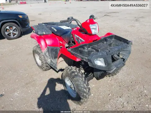 4XAMH50A49A536027 — 2009 Polaris Sportsman, Переворот, фото до ремонта