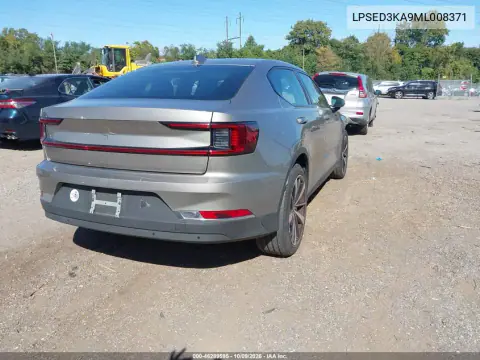 2021 Polestar 2 Launch Edition VIN LPSED3KA9ML008371 фото 4