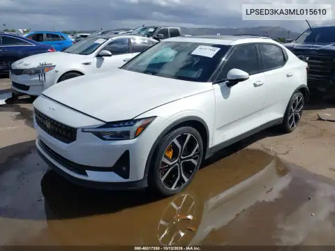 LPSED3KA3ML015610 — 2021 Polestar 2, фото 2 с аукциона IAAI 16.10.2026, Задняя часть