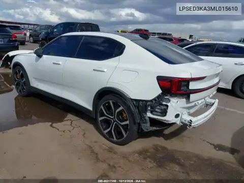 LPSED3KA3ML015610 — 2021 Polestar 2, фото 3 с аукциона IAAI 16.10.2026, Задняя часть