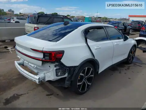 LPSED3KA3ML015610 — 2021 Polestar 2, фото 4 с аукциона IAAI 16.10.2026, Задняя часть