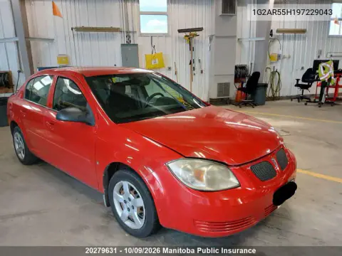 1G2AR55H197229043 — 2009 Pontiac G5, Вода, фото до ремонта