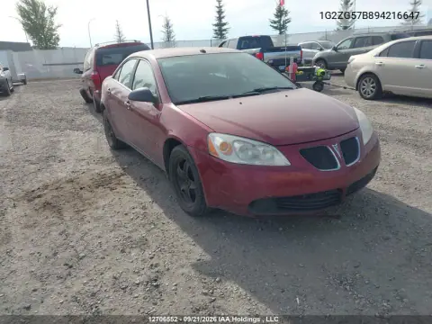1G2ZG57B894216647 — 2009 Pontiac G6, Передняя часть, фото до ремонта