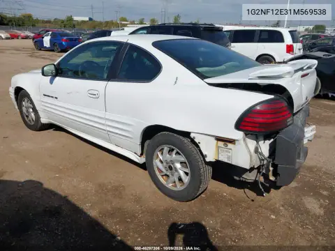 2001 Pontiac Grand Am Se1 VIN 1G2NF12E31M569538 фото 4