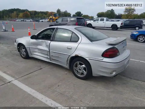 2004 Pontiac Grand Am Gt VIN 1G2NW52EX4M618312 фото 4