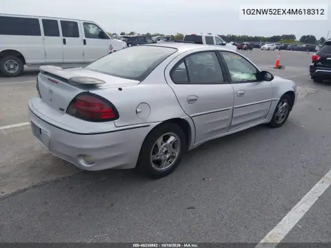 2004 Pontiac Grand Am Gt VIN 1G2NW52EX4M618312 фото 5