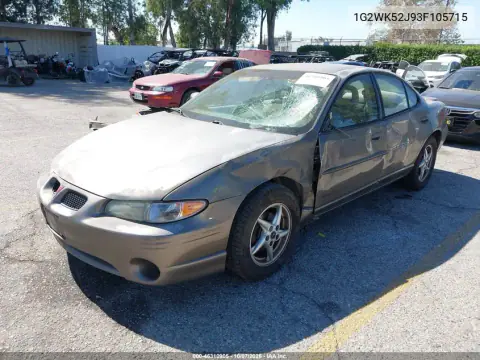 2003 Pontiac Grand Prix Se VIN 1G2WK52J93F105715 фото 3