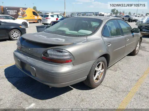 2003 Pontiac Grand Prix Se VIN 1G2WK52J93F105715 фото 5