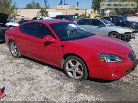 2G2WC58C261242108 — 2006 Pontiac Grand PRIX, Левая сторона, фото до ремонта