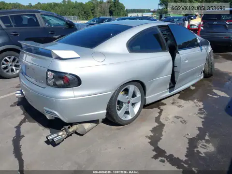 2005 Pontiac Gto VIN 6G2VX12U05L353696 фото 4