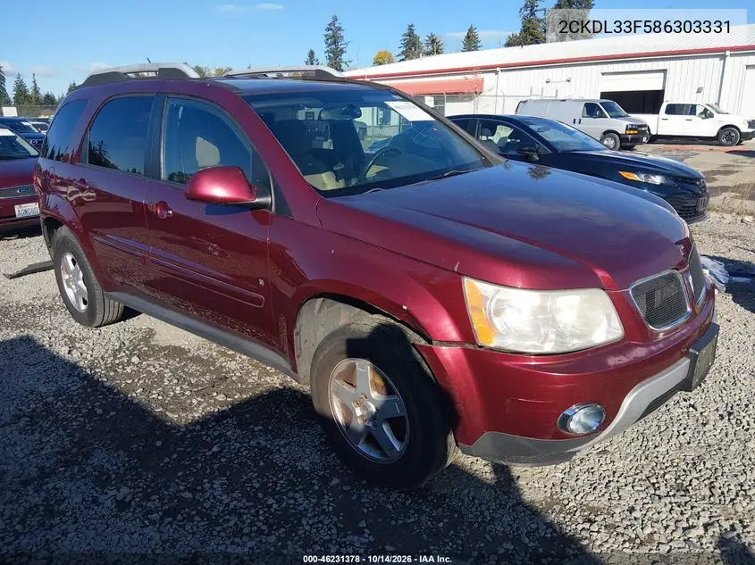 2CKDL33F586303331 — 2008 Pontiac Torrent, фото 2 с аукциона IAAI, Левый бок