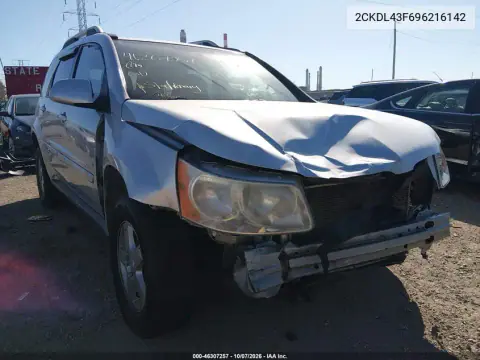 2009 Pontiac Torrent VIN 2CKDL43F696216142 фото 1