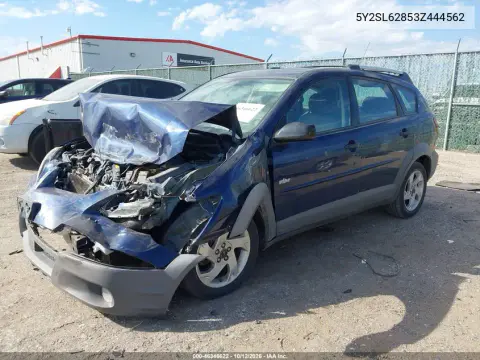 2003 Pontiac Vibe VIN 5Y2SL62853Z444562 фото 2